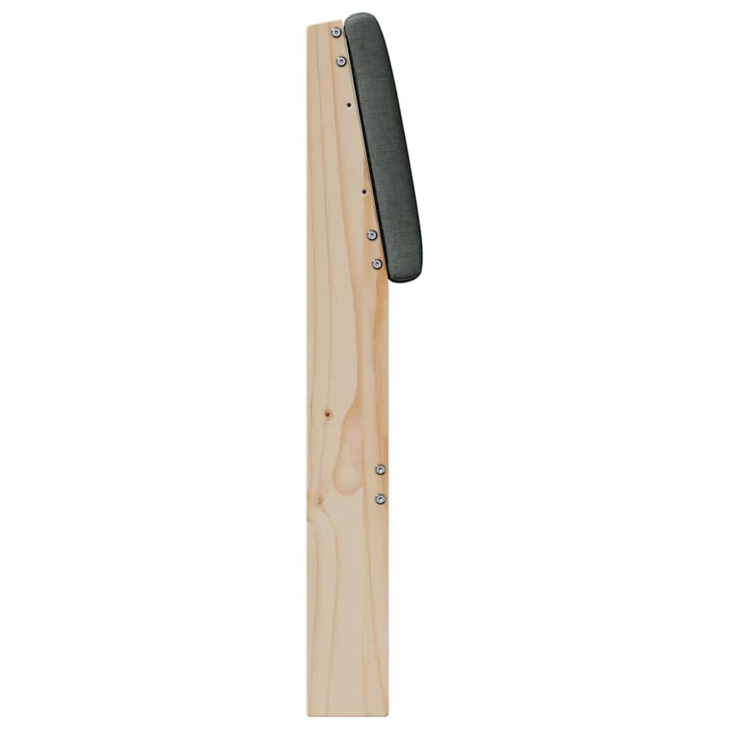 Testiera imbottita Grigio scuro 180 cm Pino massello