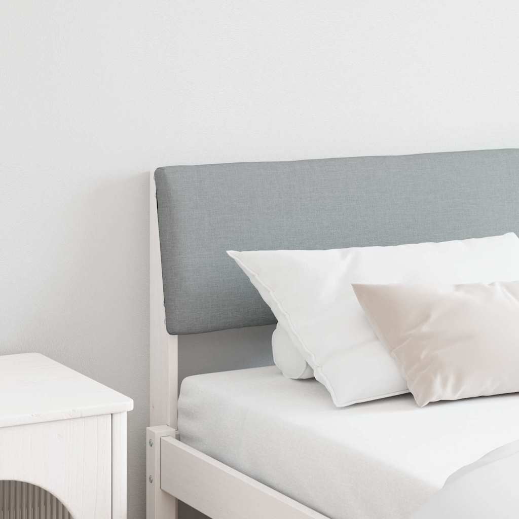 Testiera imbottita Grigio chiaro 180 cm Pino massello