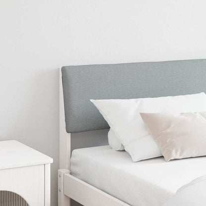 Testiera imbottita Grigio chiaro 180 cm Pino massello