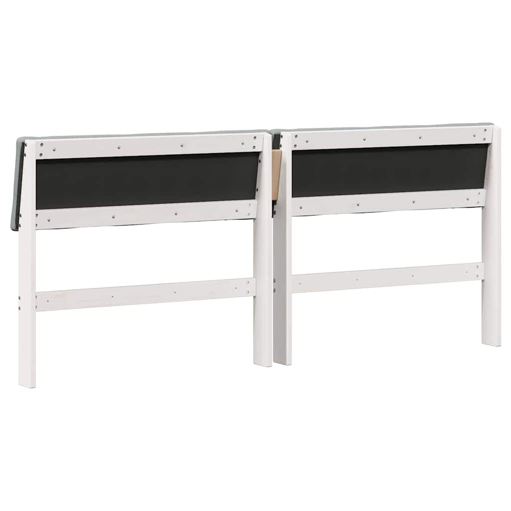 Testiera imbottita Grigio chiaro 180 cm Pino massello