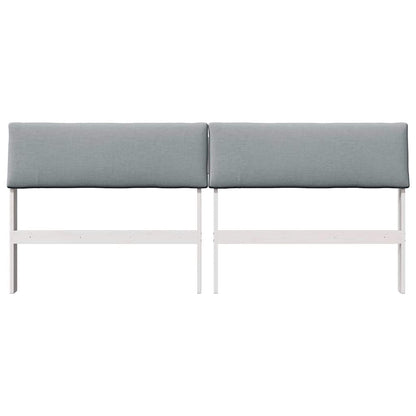 Testiera imbottita Grigio chiaro 180 cm Pino massello