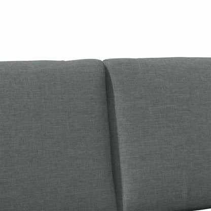 Testiera imbottita Grigio scuro 160 cm Pino massello