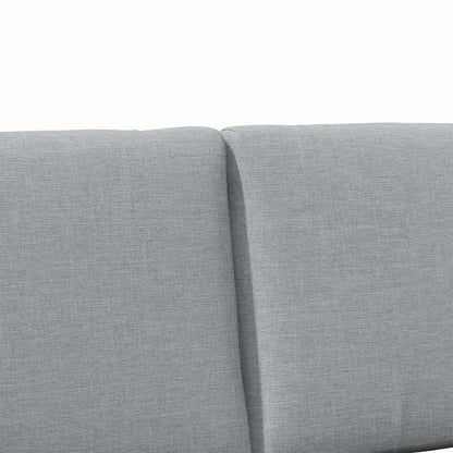 Testiera imbottita Grigio chiaro 150 cm Pino massello