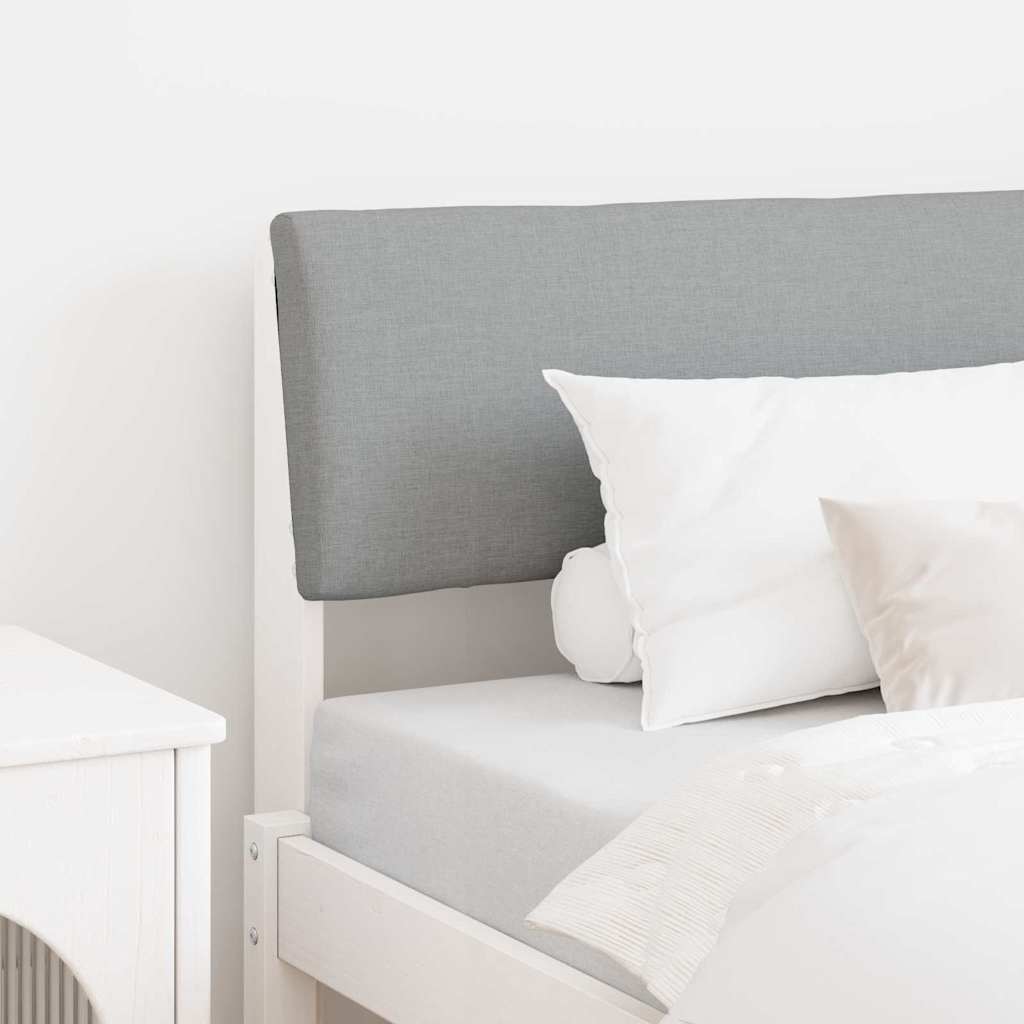 Testiera imbottita Grigio chiaro 100 cm Pino massello