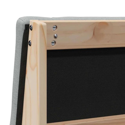 Testiera imbottita Grigio chiaro 90 cm Pino massello