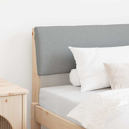 Testiera imbottita Grigio chiaro 90 cm Pino massello