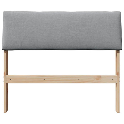 Testiera imbottita Grigio chiaro 90 cm Pino massello