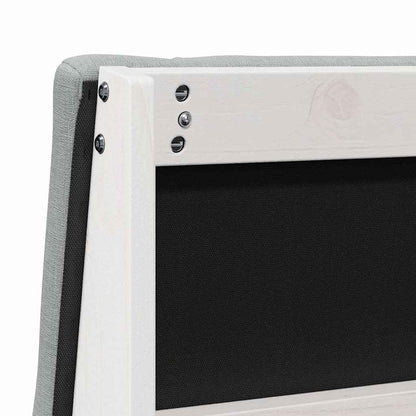 Testiera imbottita Grigio chiaro 90 cm Pino massello