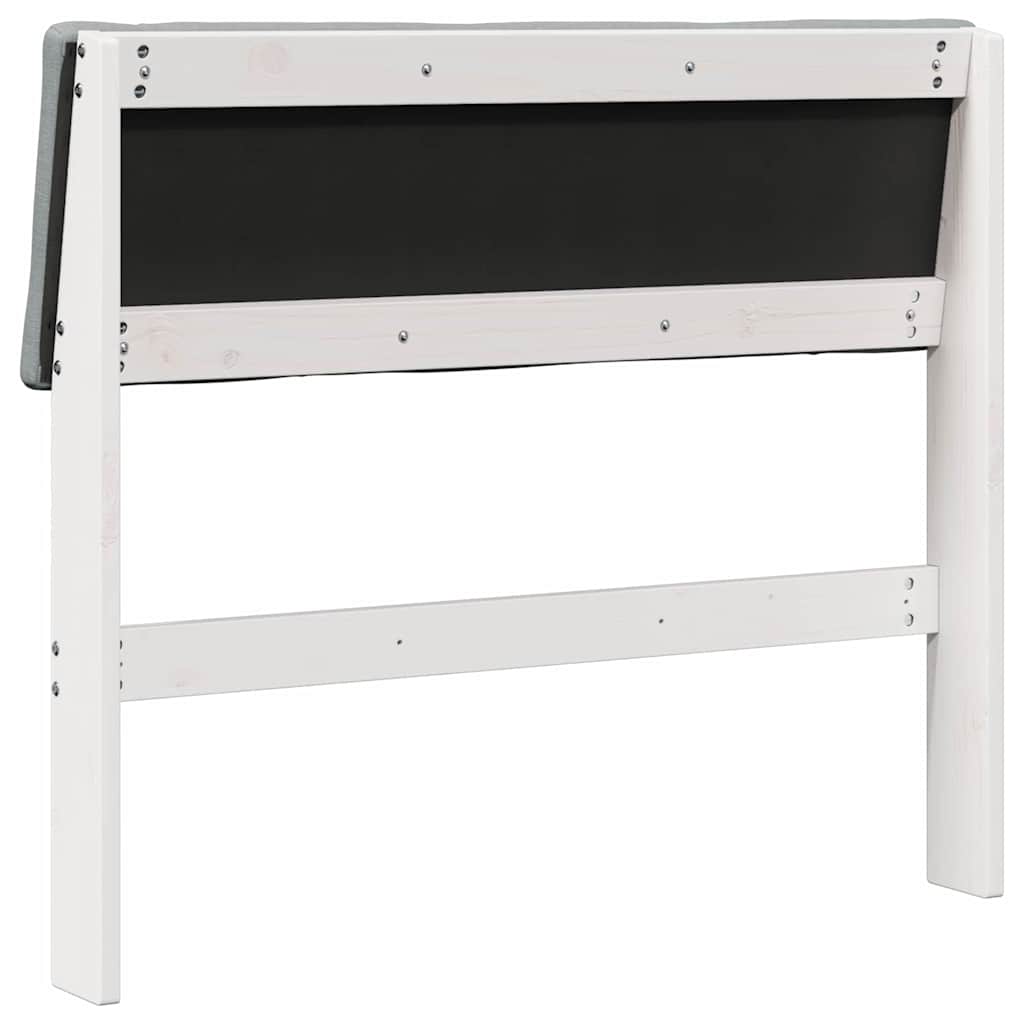 Testiera imbottita Grigio chiaro 90 cm Pino massello