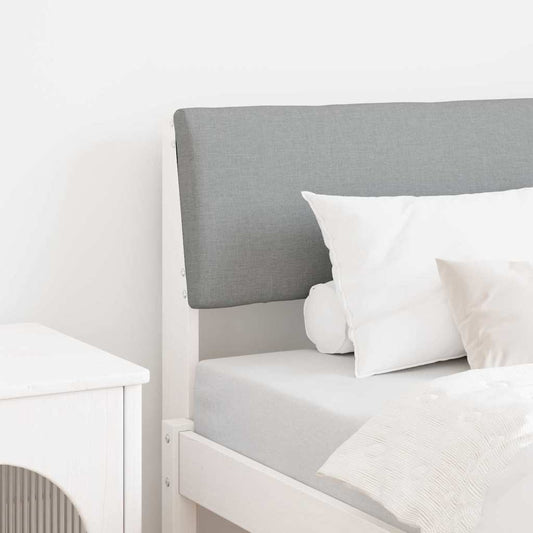 Testiera imbottita Grigio chiaro 80 cm Pino massello
