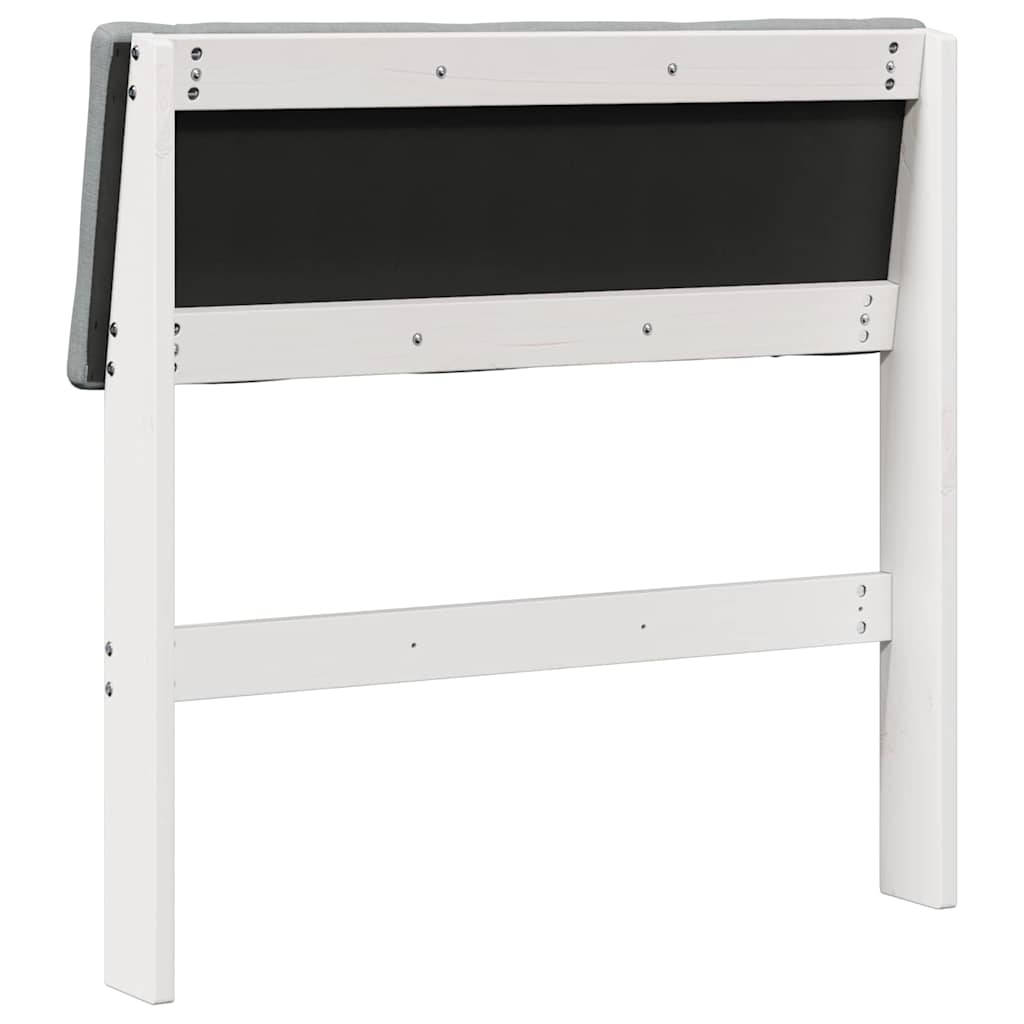 Testiera imbottita Grigio chiaro 75 cm Pino massello