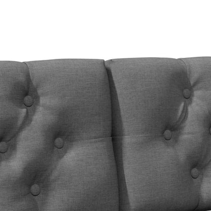 Testiera imbottita Grigio scuro 200 cm Pino massello