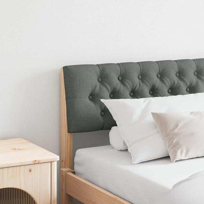 Testiera imbottita Grigio scuro 200 cm Pino massello