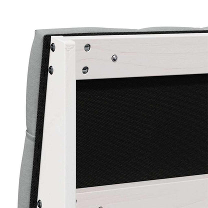 Testiera imbottita Grigio chiaro 200 cm Pino massello