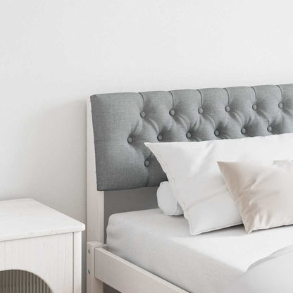 Testiera imbottita Grigio chiaro 200 cm Pino massello