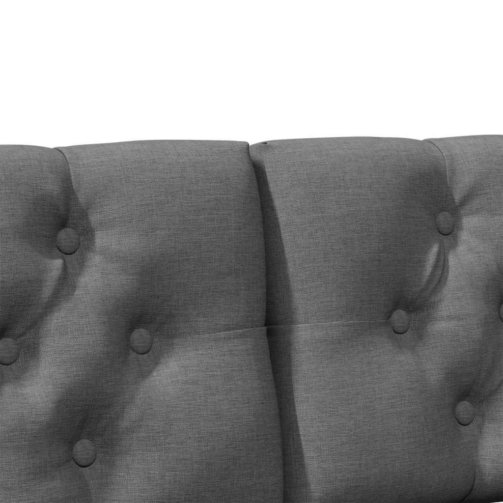 Testiera imbottita Grigio scuro 180 cm Pino massello