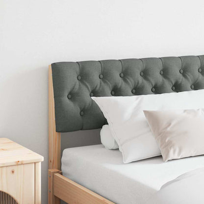 Testiera imbottita Grigio scuro 180 cm Pino massello