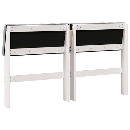 Testiera imbottita Grigio chiaro 150 cm Pino massello