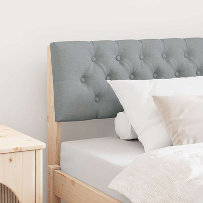 Testiera imbottita Grigio chiaro 100 cm Pino massello