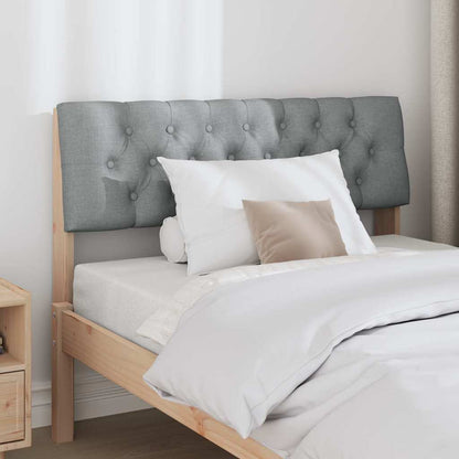 Testiera imbottita Grigio chiaro 100 cm Pino massello