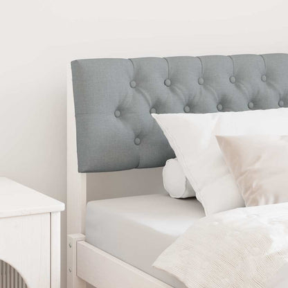 Testiera imbottita Grigio chiaro 100 cm Pino massello