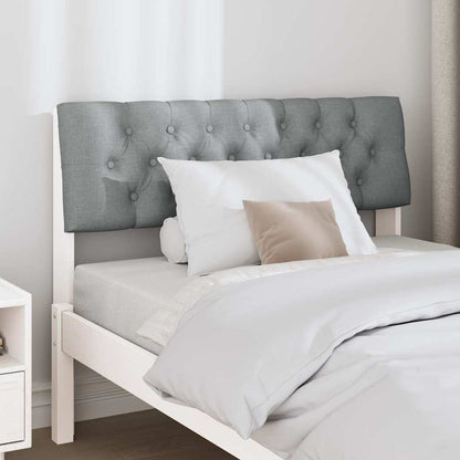Testiera imbottita Grigio chiaro 100 cm Pino massello