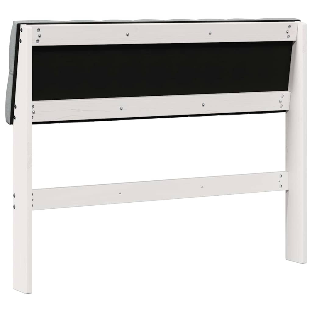 Testiera imbottita Grigio chiaro 100 cm Pino massello