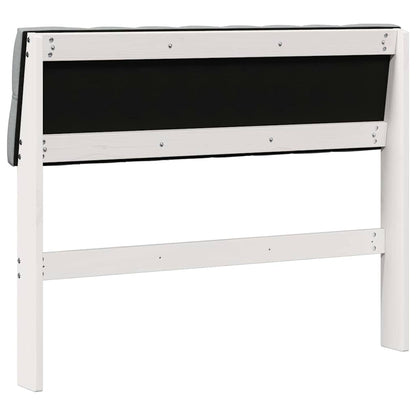 Testiera imbottita Grigio chiaro 100 cm Pino massello