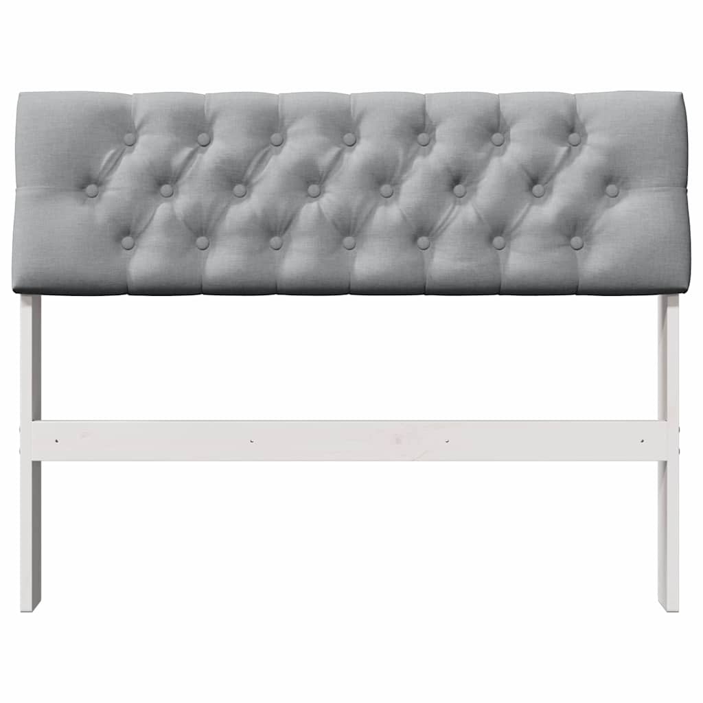 Testiera imbottita Grigio chiaro 100 cm Pino massello