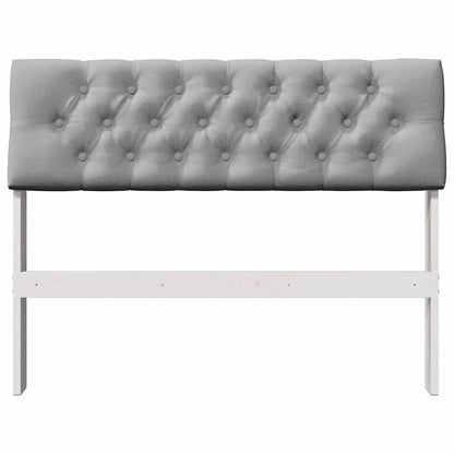 Testiera imbottita Grigio chiaro 100 cm Pino massello