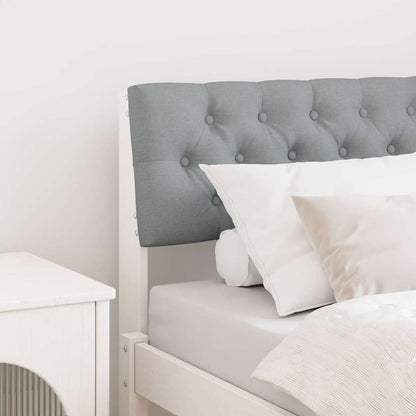 Testiera imbottita Grigio chiaro 80 cm Pino massello