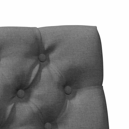 Testiera imbottita Grigio scuro 75 cm Pino massello