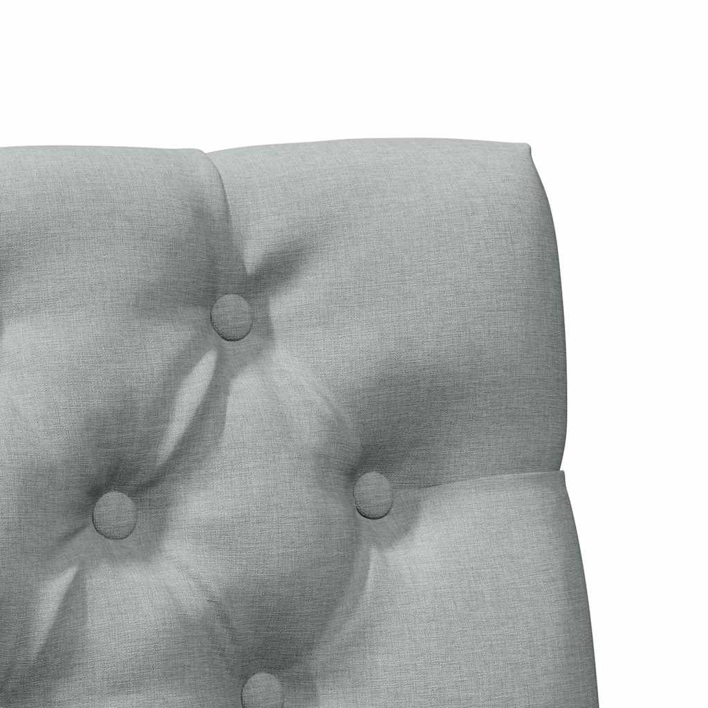 Testiera imbottita Grigio chiaro 75 cm Pino massello