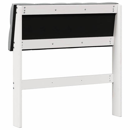 Testiera imbottita Grigio chiaro 75 cm Pino massello