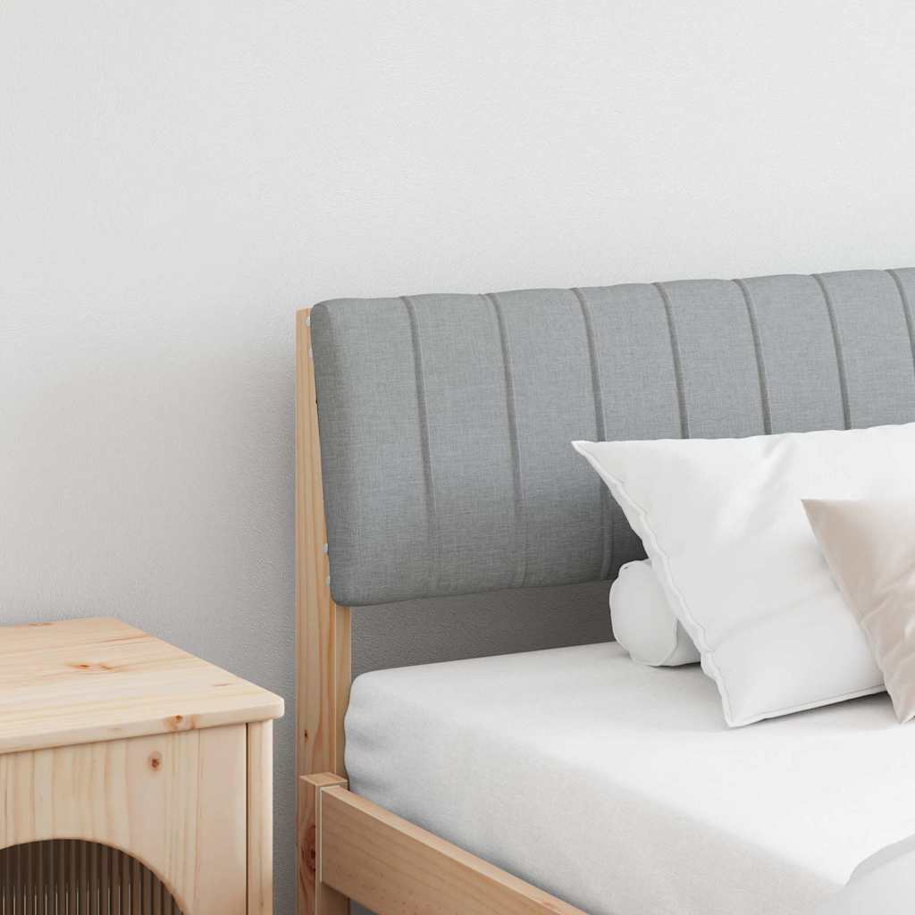 Testiera imbottita Grigio chiaro 200 cm Pino massello