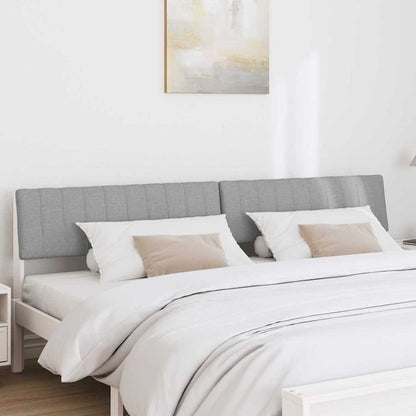 Testiera imbottita Grigio chiaro 200 cm Pino massello