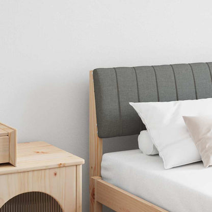 Testiera imbottita Grigio scuro 180 cm Pino massello