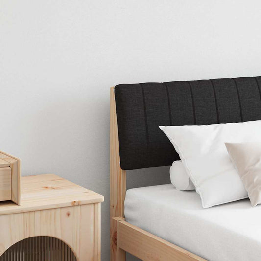 Testiera imbottita Nero 180 cm Pino massello