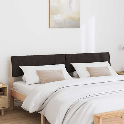 Testiera imbottita Nero 180 cm Pino massello