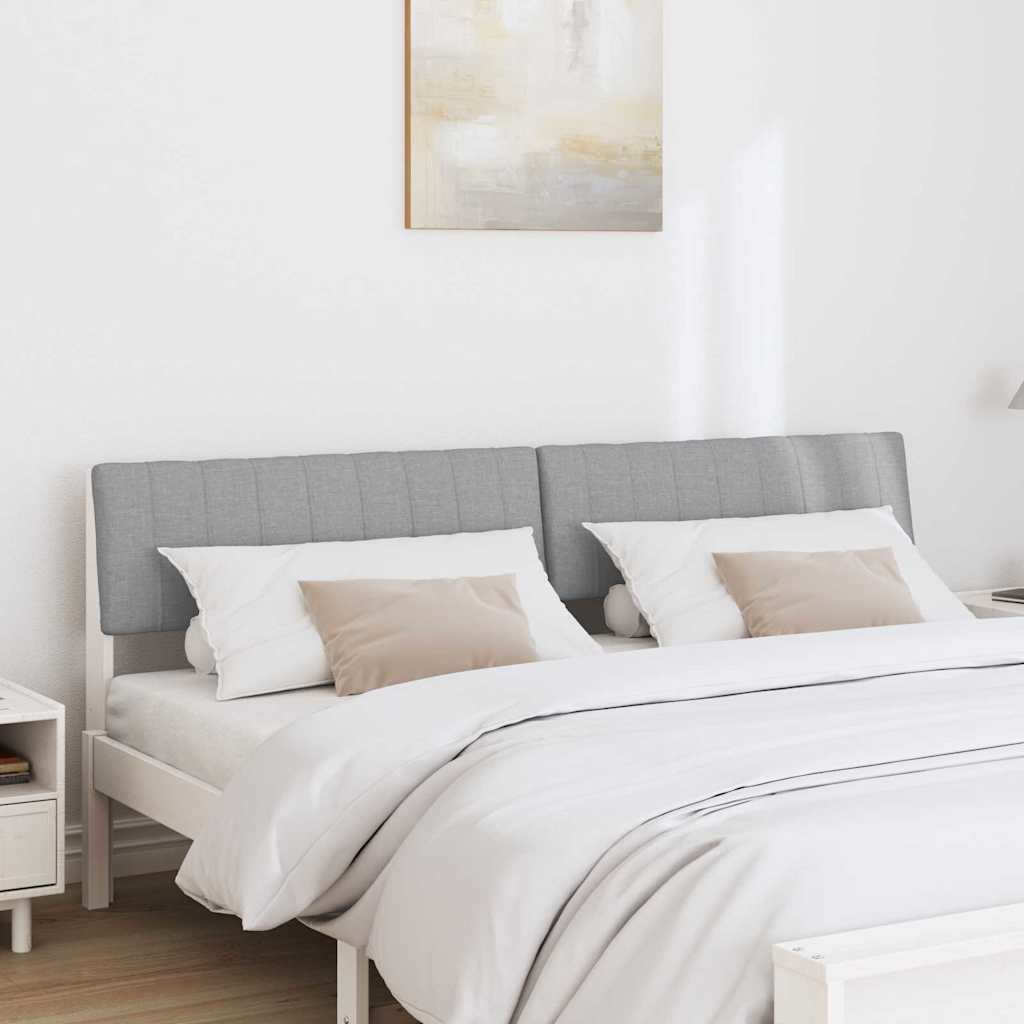 Testiera imbottita Grigio chiaro 180 cm Pino massello