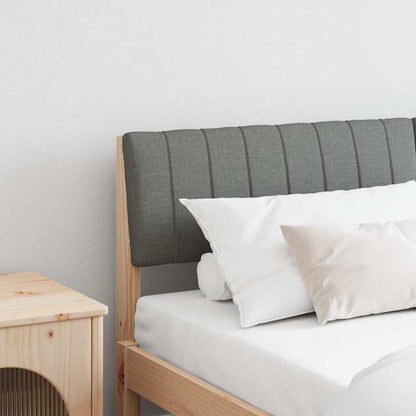 Testiera imbottita Grigio scuro 160 cm Pino massello