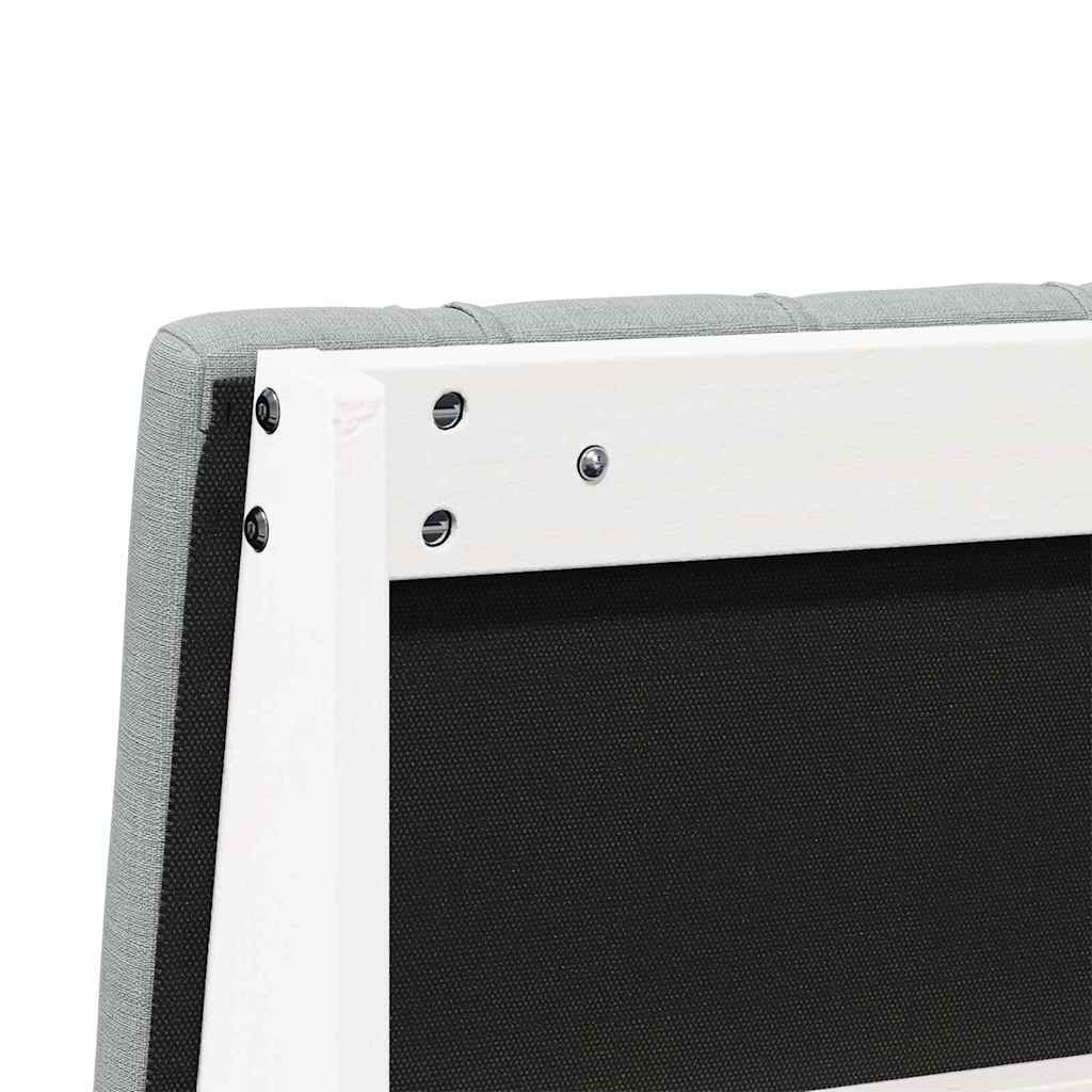 Testiera imbottita Grigio chiaro 160 cm Pino massello