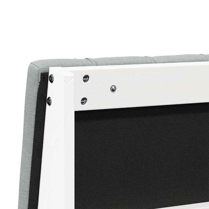 Testiera imbottita Grigio chiaro 150 cm Pino massello