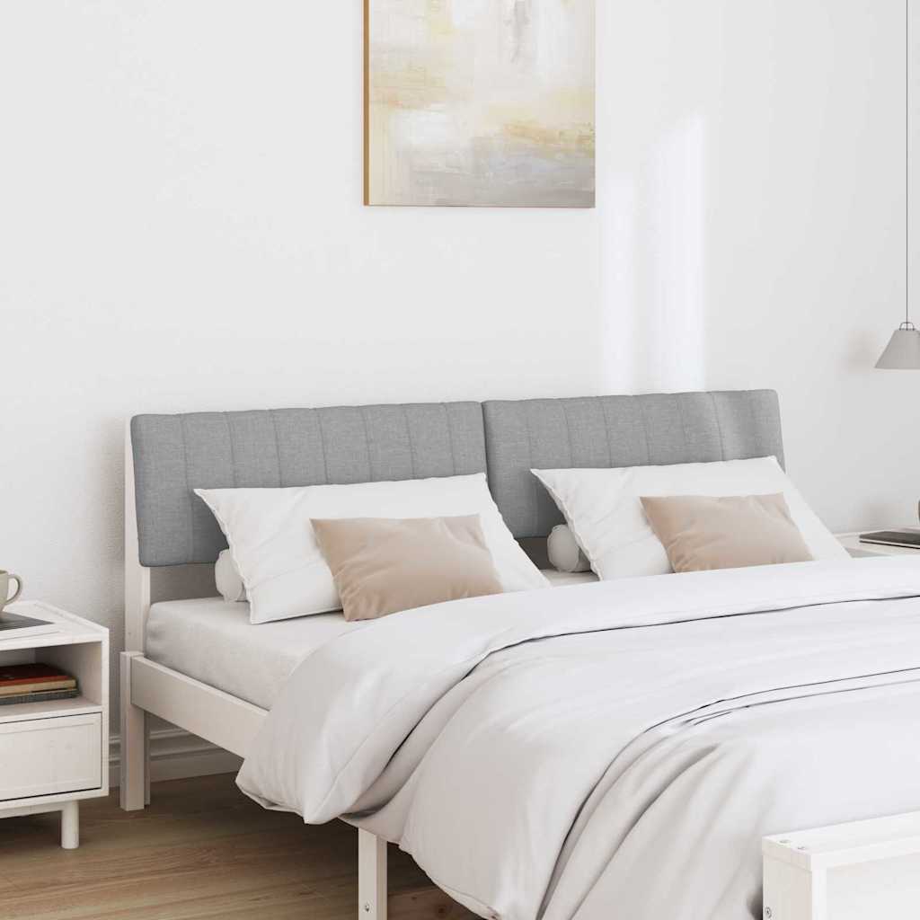 Testiera imbottita Grigio chiaro 150 cm Pino massello