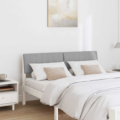 Testiera imbottita Grigio chiaro 140 cm Pino massello