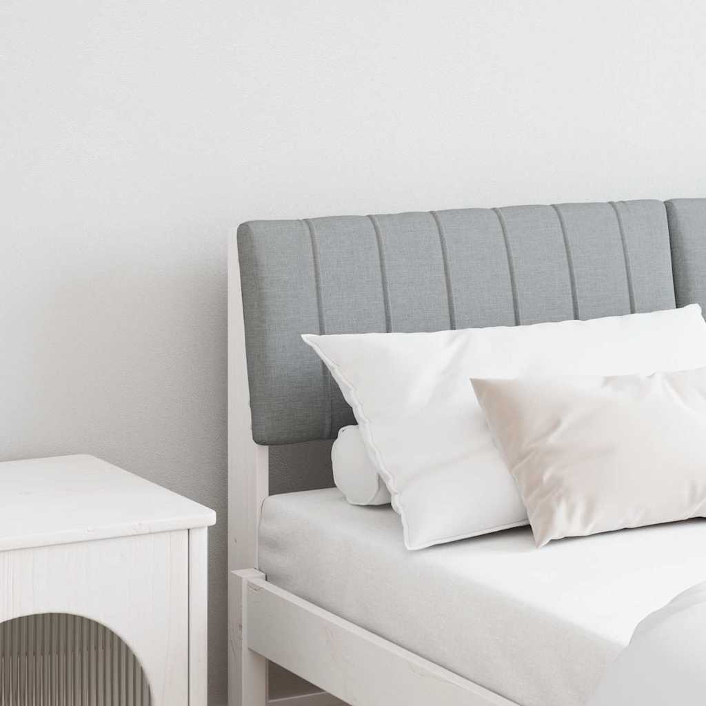 Testiera imbottita Grigio chiaro 135 cm Pino massello