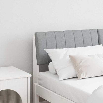 Testiera imbottita Grigio chiaro 135 cm Pino massello