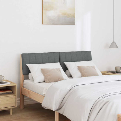 Testiera imbottita Grigio scuro 120 cm Pino massello