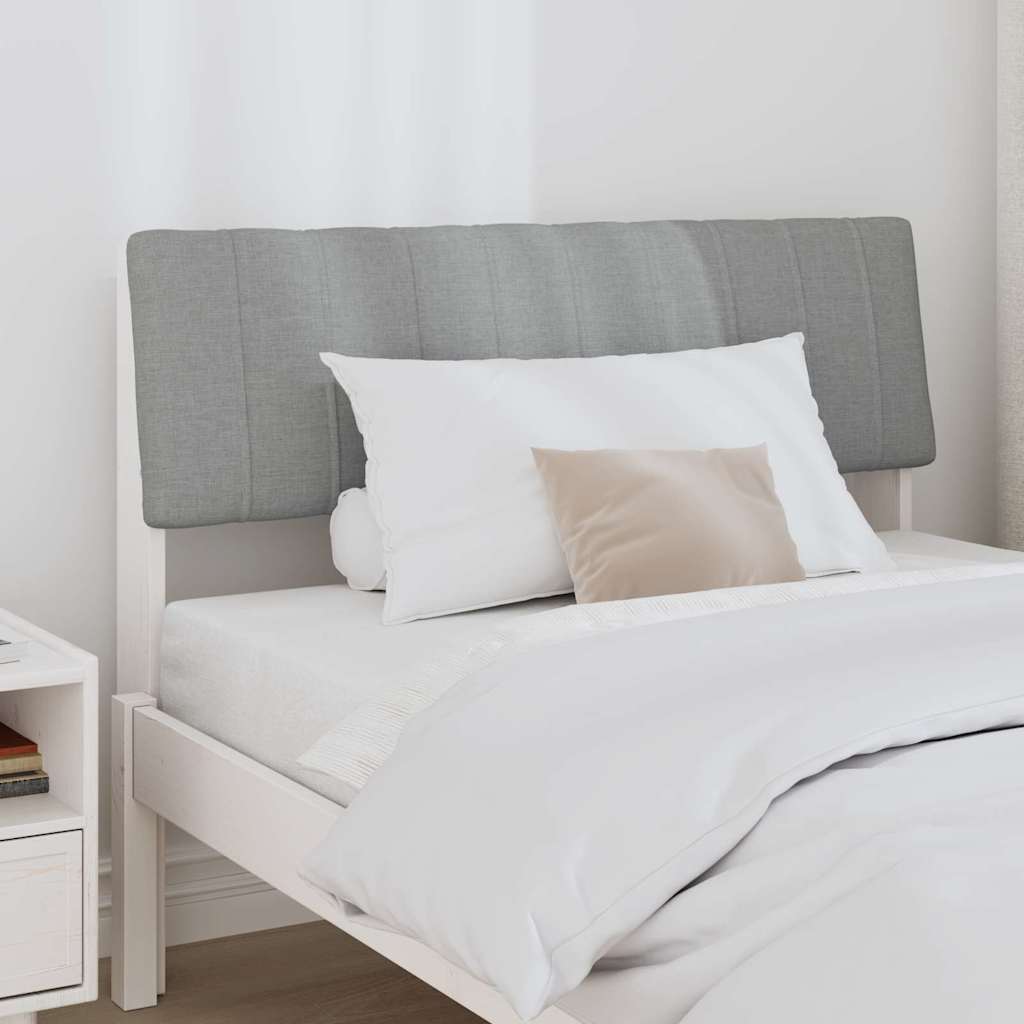 Testiera imbottita Grigio chiaro 100 cm Pino massello