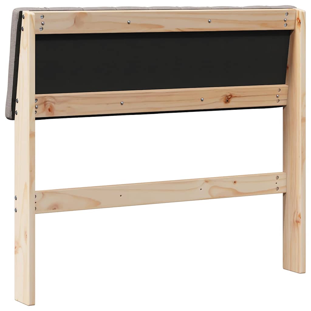 Testiera imbottita Talpa 90 cm Pino massello